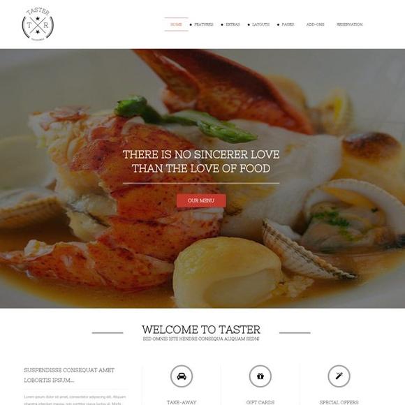YJ Taster - Download Joomla Restaurant Template