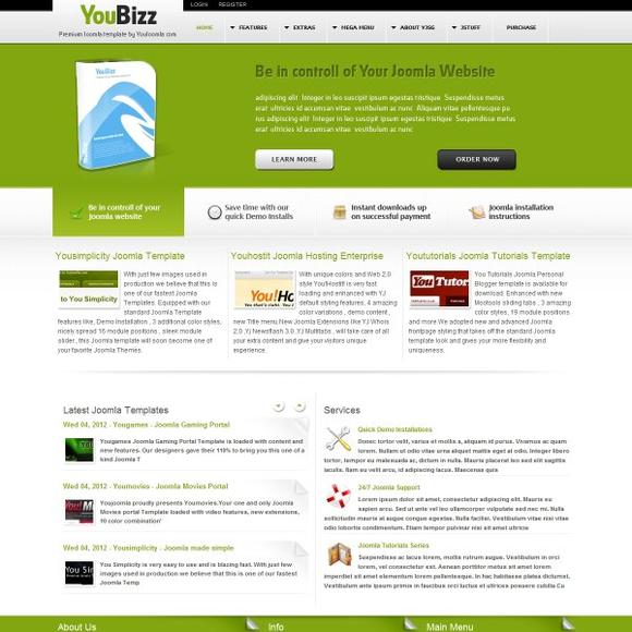 YJ Youbizz - Download Joomla Business Template