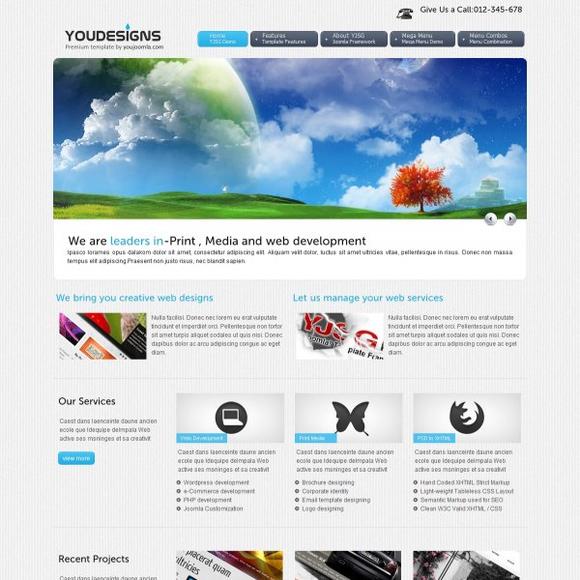 YJ Youdesigns - Download Designer Portfolio Joomla Template