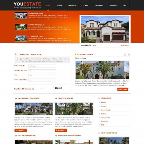 YJ YouEstate - Download Real Estate Joomla Template