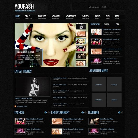 YJ Youfash - Download Fashion Joomla Template