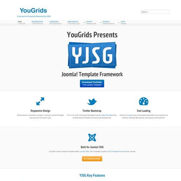YJ YouGrids - Download Free Joomla Template YJSG Powered