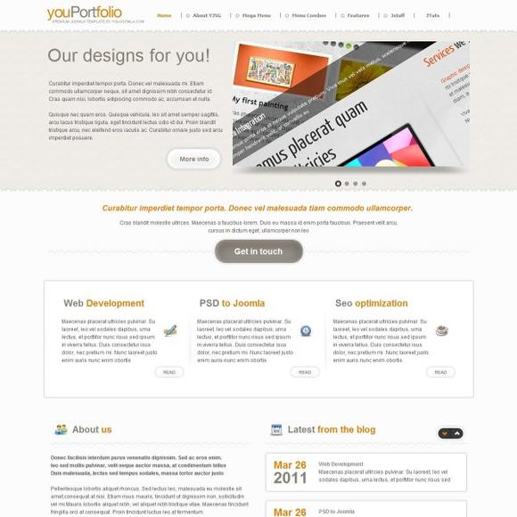 YJ YouPortfolio - Download Portfolio Joomla Template