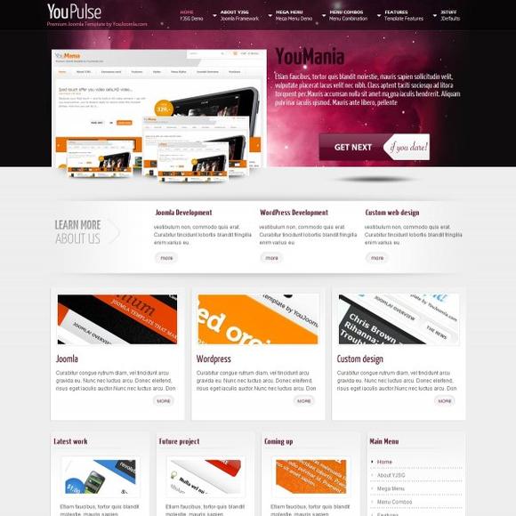 YJ YouPulse - Download Web Showcase Joomla Template