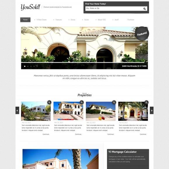 YJ Yousold- DownloadReal Estate Joomla Template