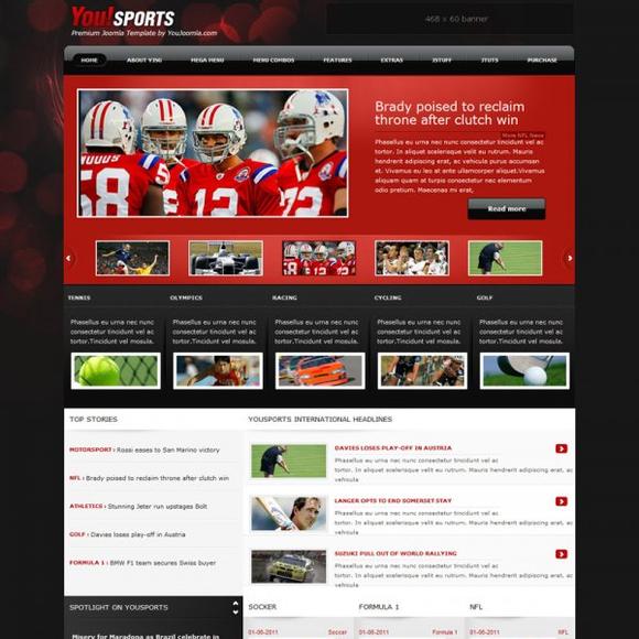 YJ YouSports - Download Joomla Sports Magazine