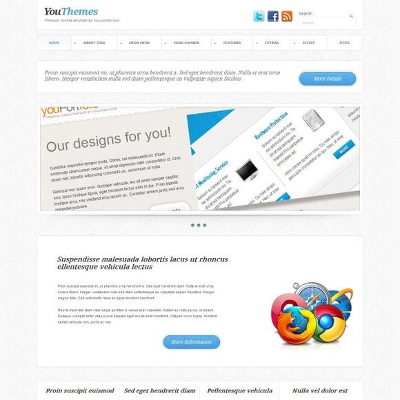 YJ Youthemes - Download Personal Portfolio Joomla Template