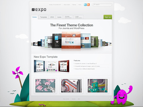 YooTheme Expo - Download Joomla Responsive Template