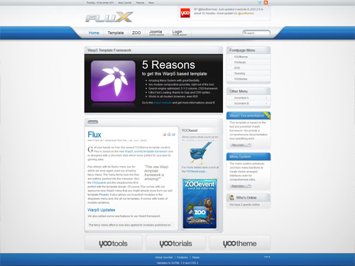 YooTheme Flux - Download Joomla Responsive Template