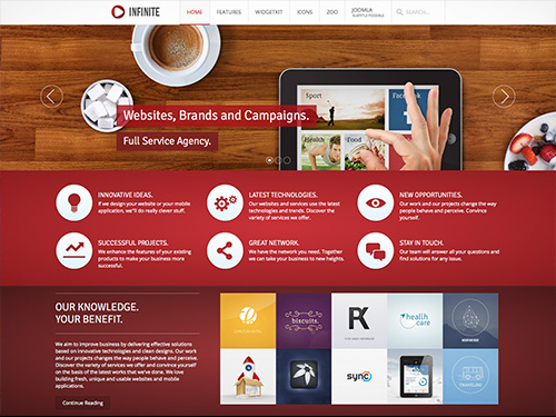 YooTheme Infinite - Download Joomla Responsive Template