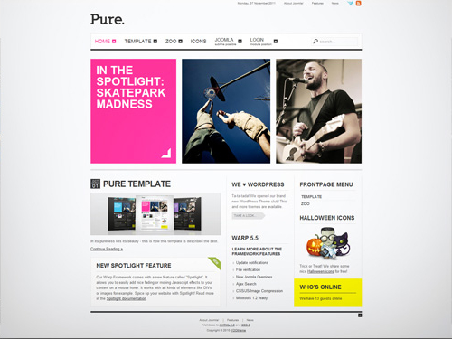 YooTheme Pure - Download Joomla Responsive Template