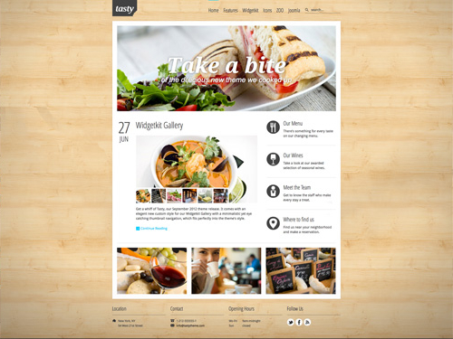 YooTheme Tasty - Download Joomla Responsive Template