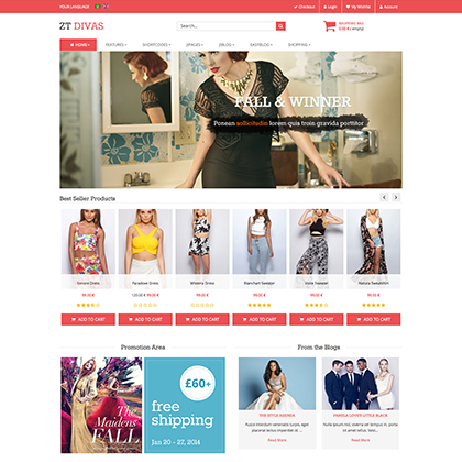 ZT Divas - Download Multi-purpose responsive joomla template