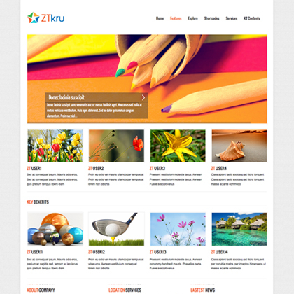 ZT Kru - Download Responsive joomla templates