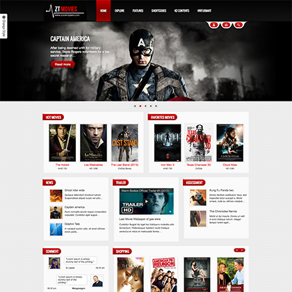 ZT Movie - Download Responsive joomla template