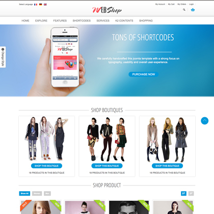 ZT Webshop - Download Responsive Ecommerce  Joomla Template