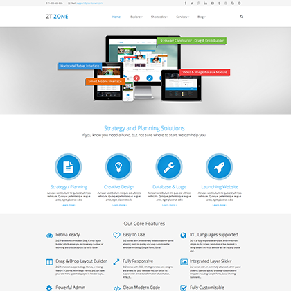 ZT Zone - Download Responsive business template